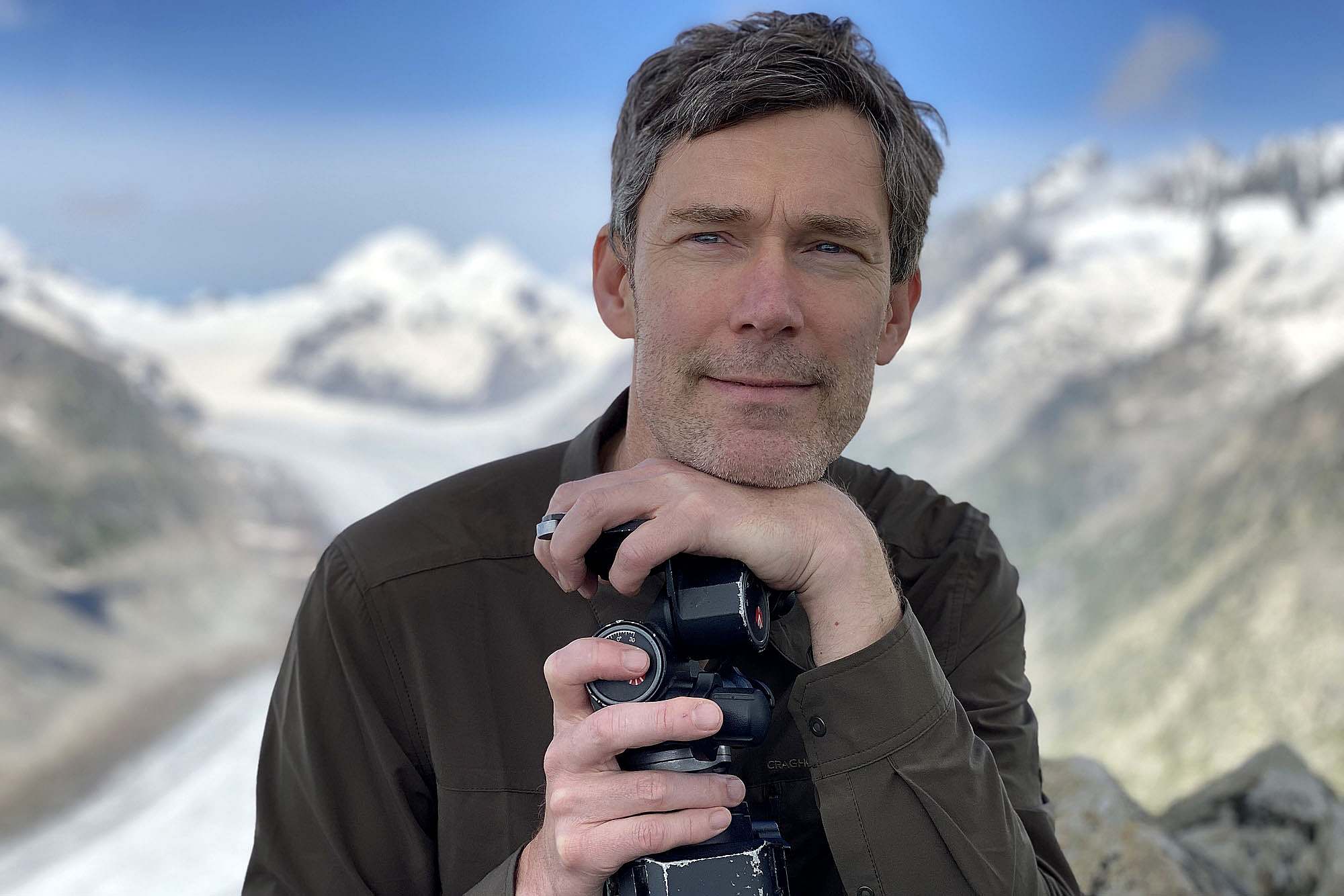 Portrait of Dr. Christian Klepp in the Alps