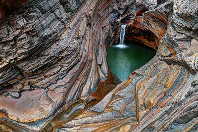 Hamersley Gorge mit dem Spa Pool im Karijini National Park in Australien.