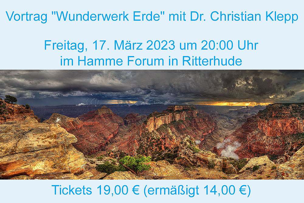 Vortrag Wunderwerk Erde im Hamme Forum Ritterhude